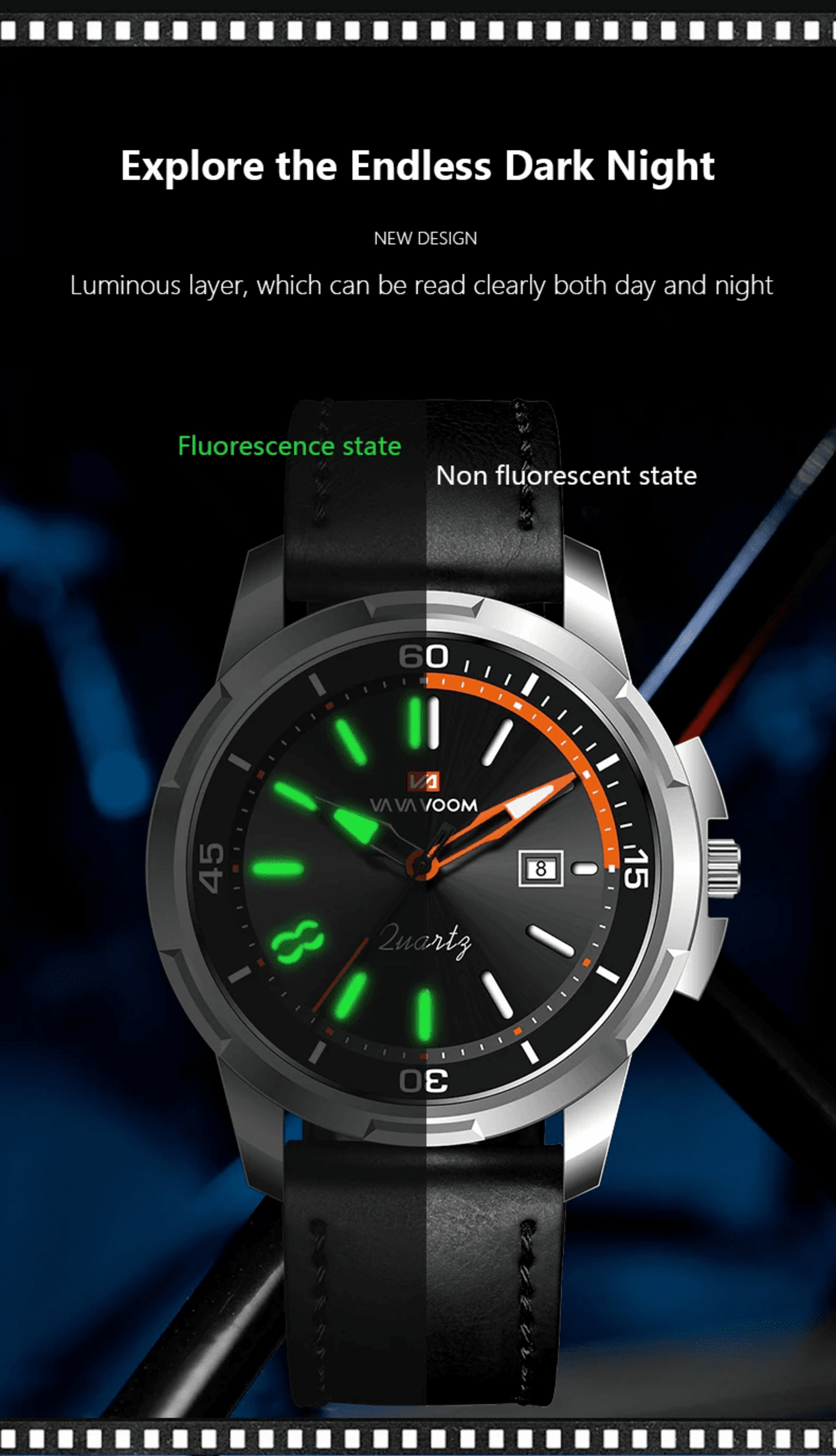 VA VA VOOM Reloj Militar Cuero Marrón - 2