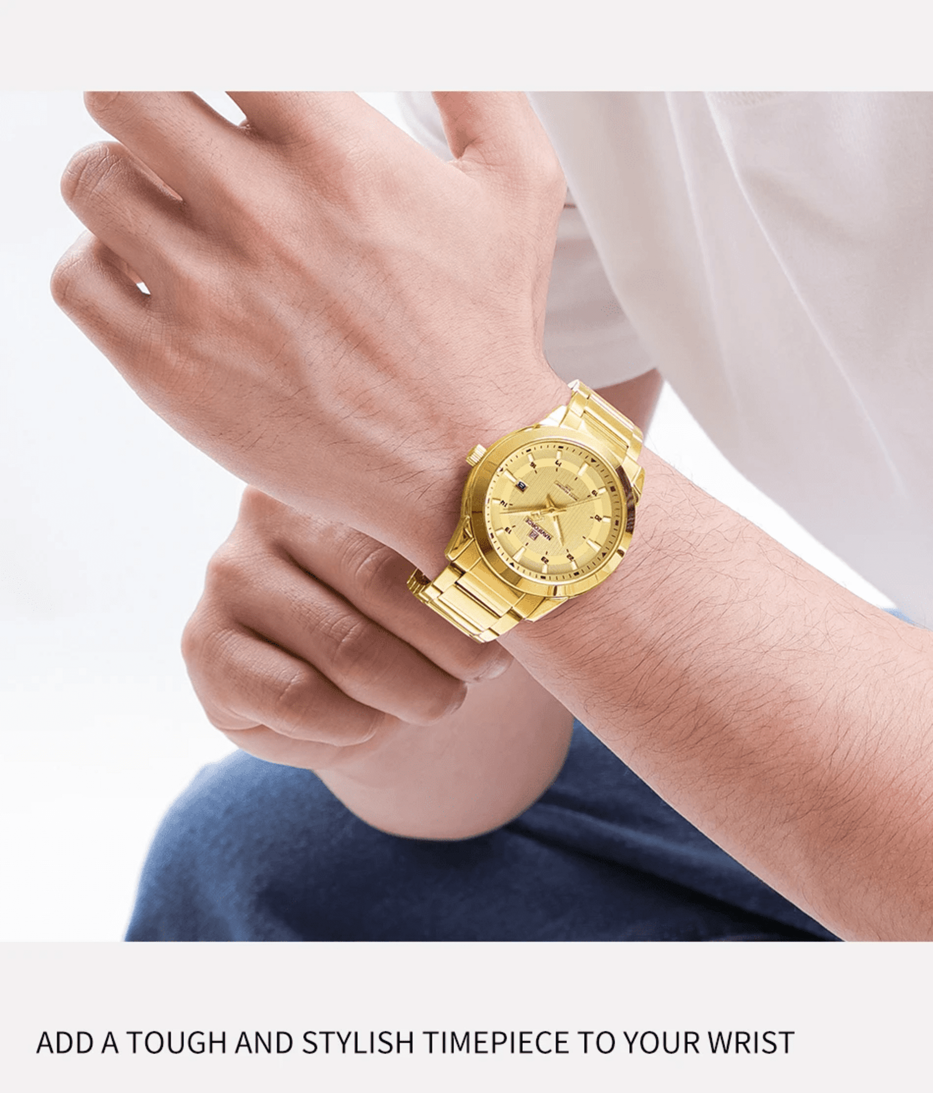 NAVIFORCE Reloj Elegante 8029 Gold - 6