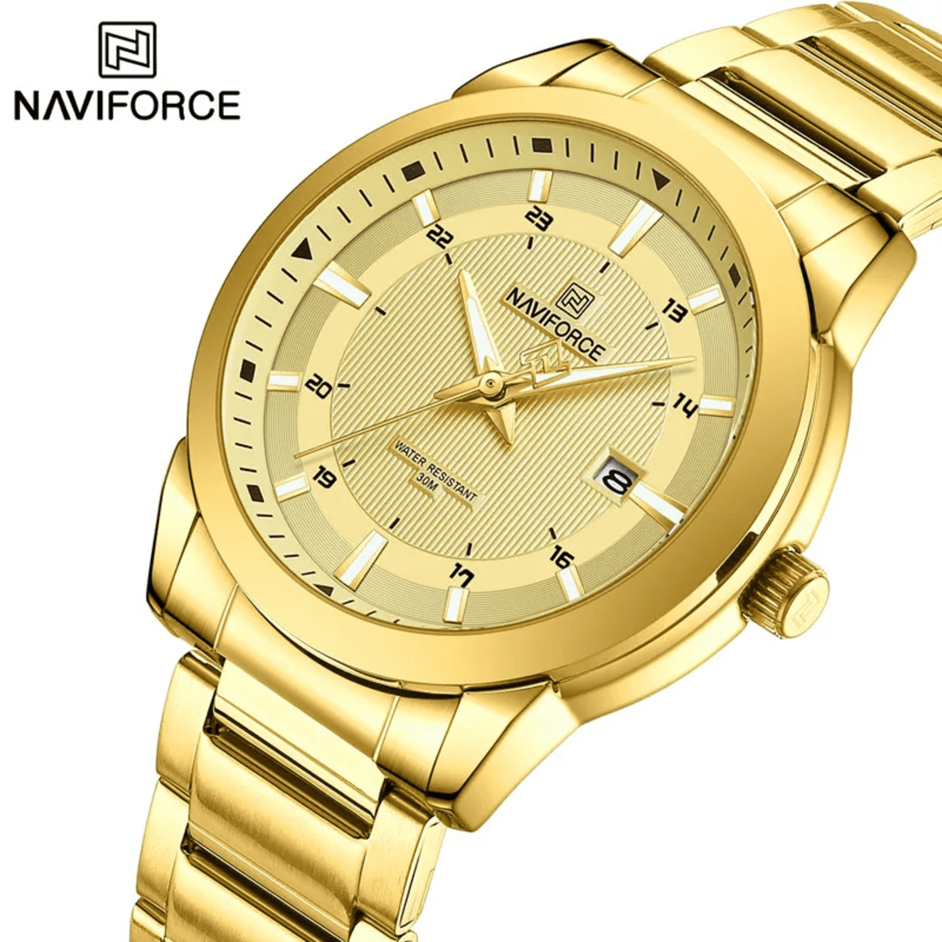 NAVIFORCE Reloj Elegante 8029 Gold - 2