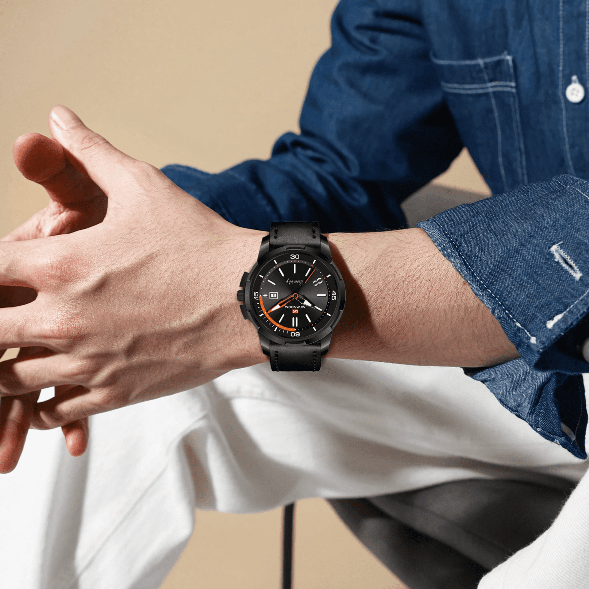 VA VA VOOM Reloj Militar Cuero Negro - 5