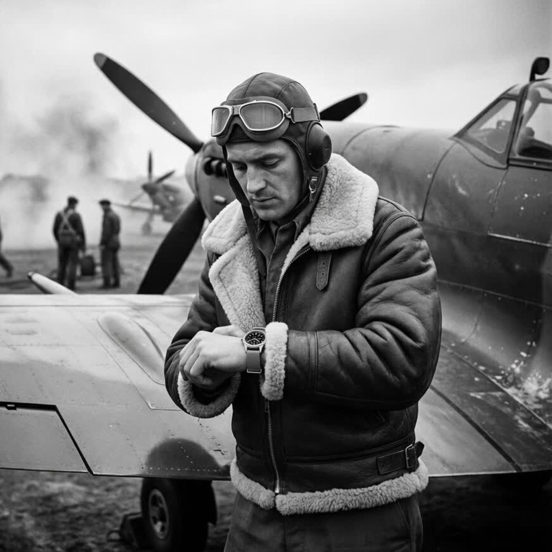 T-WINNER Reloj Militar Piloto 8295B Black - 5