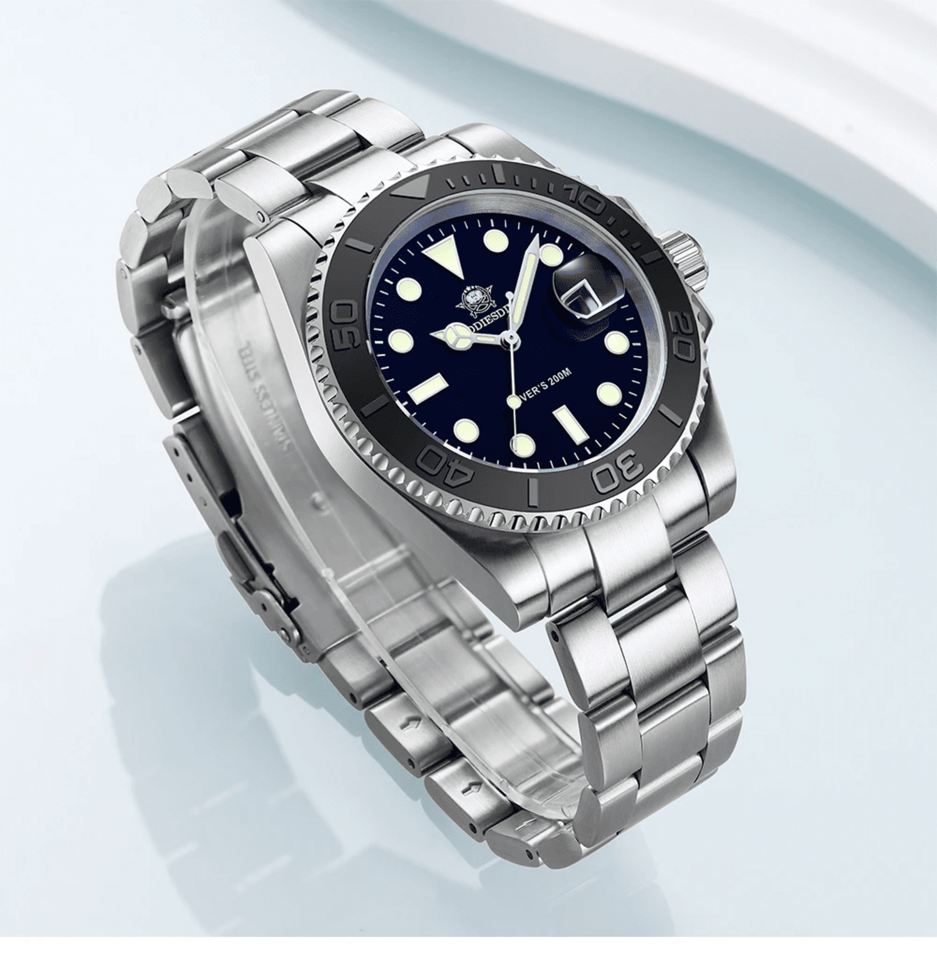 ADDIESDIVE Reloj Deportivo Buceo BGW9 Black - 3